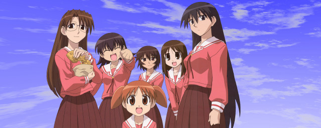 Five girls outdoors blue sky free wallpaper - medium preview image