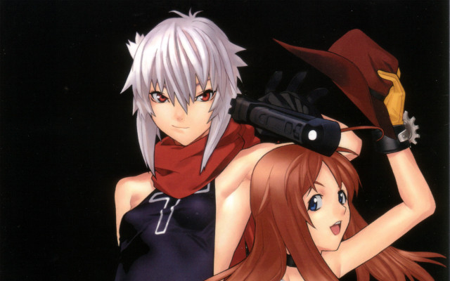 Anime characters gun hat scarf free wallpaper - medium preview image