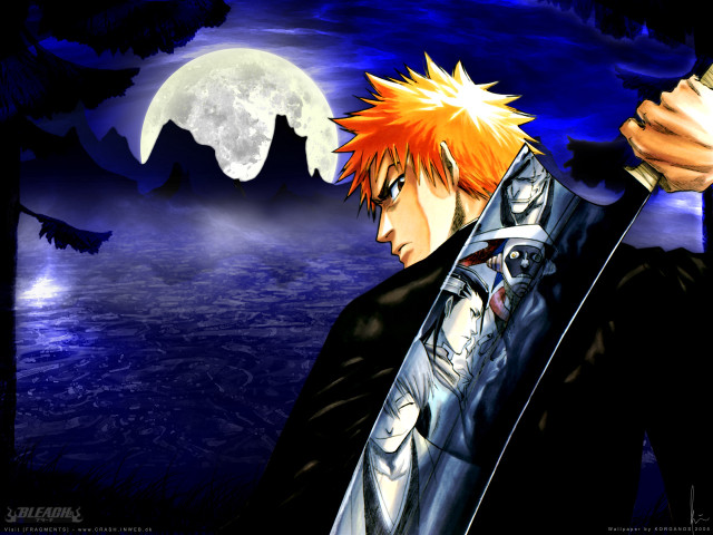 Gothic moonlight sword man night free wallpaper - medium preview image