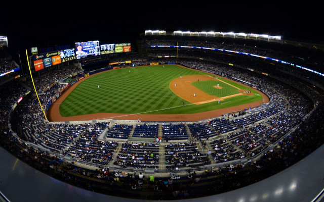 Baseball stadium night game crowd free wallpaper - medium preview image