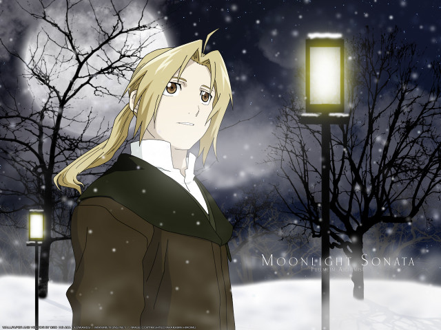 Snow moon lamp post gothic free wallpaper - medium preview image