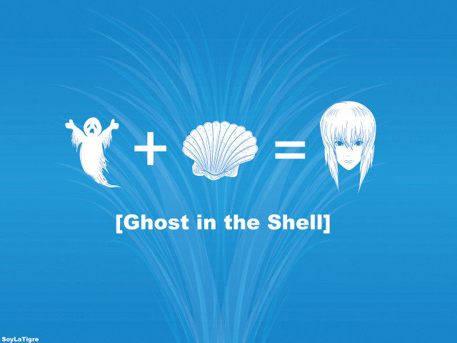 Ghost in the shell blue free wallpaper - medium preview image