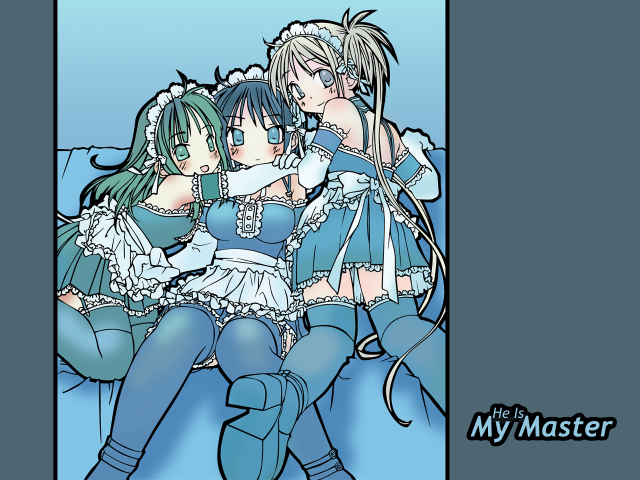 Anime girls bed man giantess free wallpaper - medium preview image