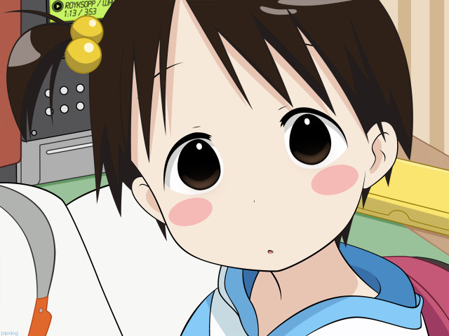Girl ponyhead food headband remodernism free wallpaper - medium preview image