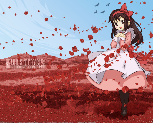 Girl dress bow leaves autumn free wallpaper - medium preview image