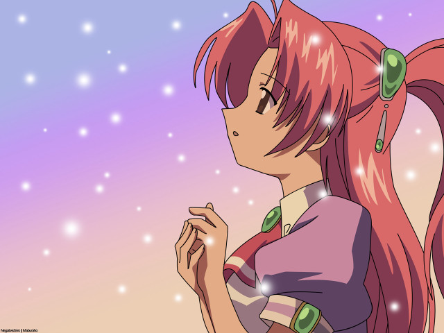 Pink haired girl pony tail #2 free wallpaper - medium preview image