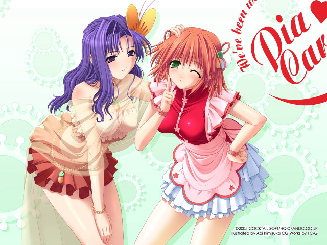 Anime girls purple hair pink #2 free wallpaper - medium preview image