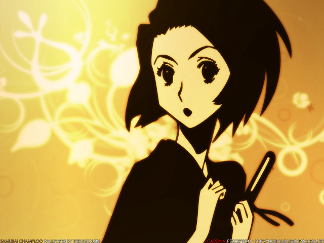 Girl knife flower pattern anime free wallpaper - medium preview image