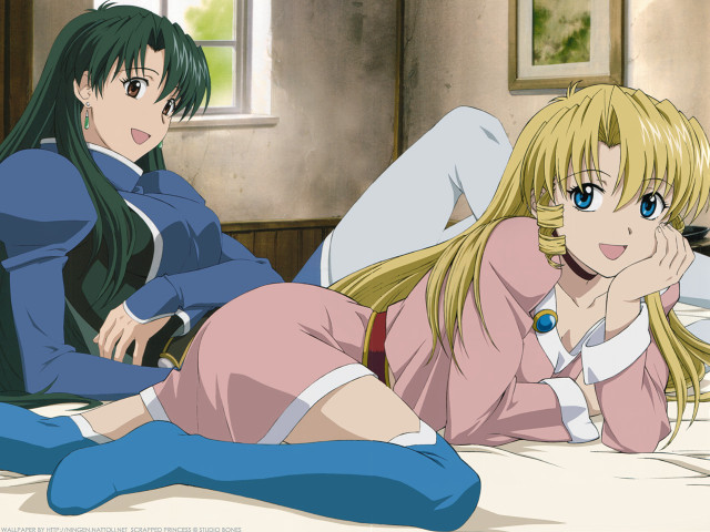 Anime girls bed room remodernism free wallpaper - medium preview image