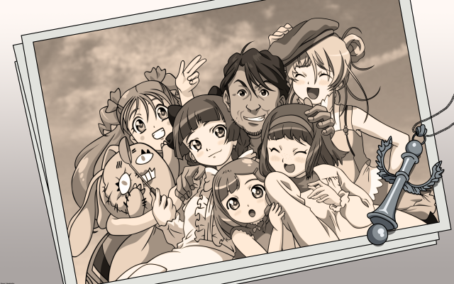 Group people sword cartoon frame free wallpaper - medium preview image