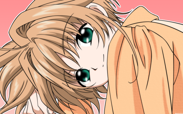 Girl hugging face green eyes free wallpaper - medium preview image