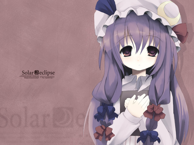 Anime girl purple hair white #2 free wallpaper - medium preview image