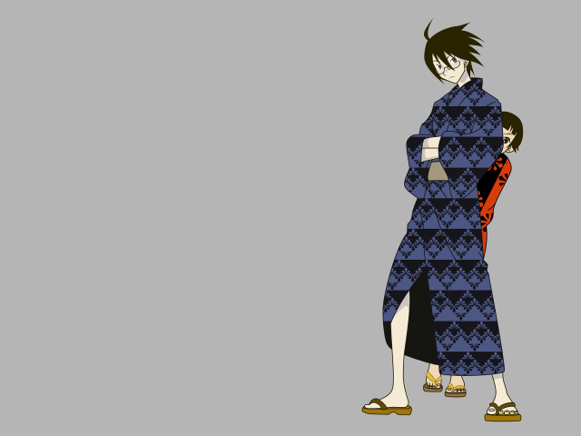 Woman blue dress man red free wallpaper - medium preview image