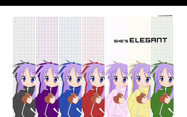Anime twins eating fruit pixel free wallpaper - medium preview image
