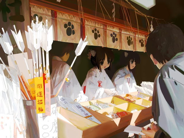 Group people table boxes dogpaw free wallpaper - medium preview image