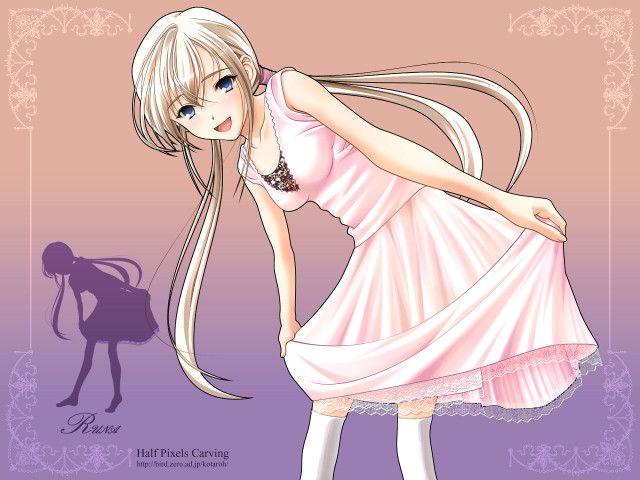 Girl dress longhair necklace purple free wallpaper - medium preview image