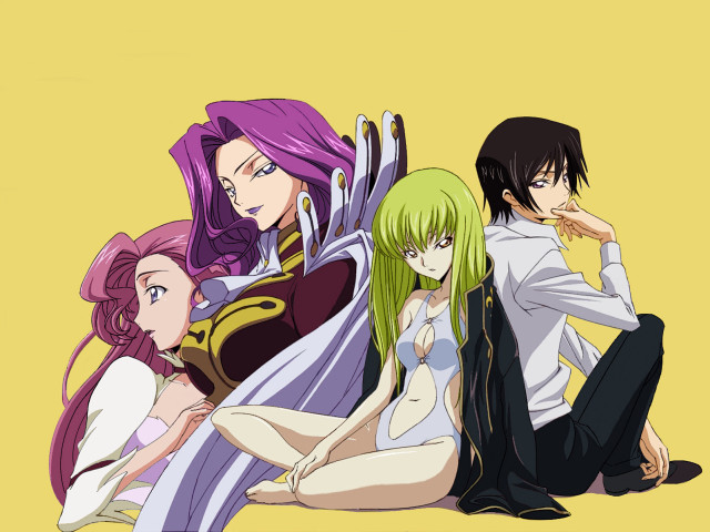 Anime group yellow background kallen free wallpaper - medium preview image
