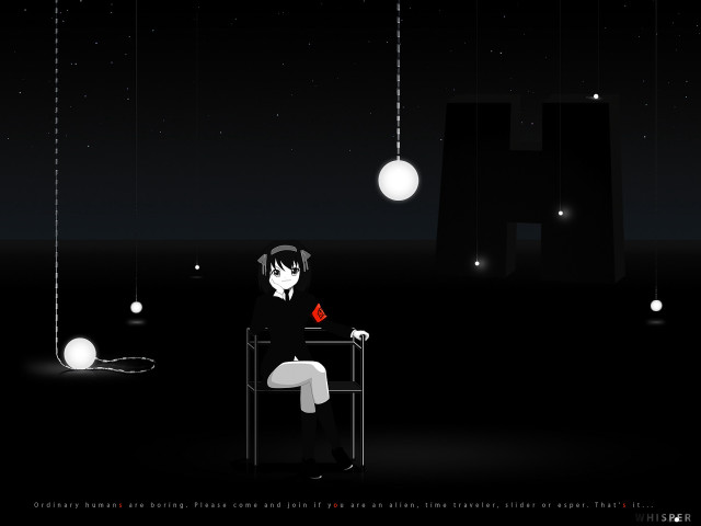 Dark figure astronaut city lights free wallpaper - medium preview image