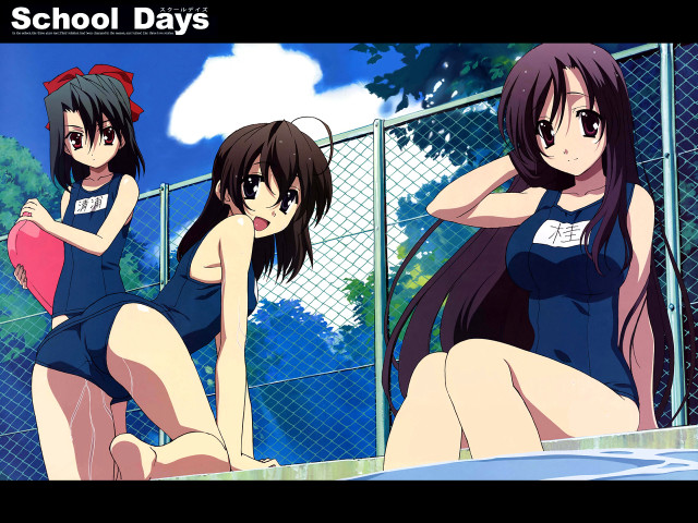 School days tennis court girls free wallpaper - medium preview image