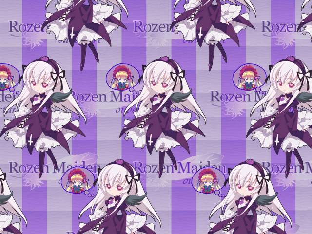 Purple wings lolita girl jigsaw free wallpaper - medium preview image