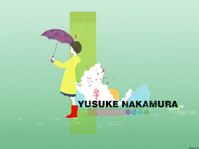 Woman umbrella rain smoke storybook free wallpaper - medium preview image