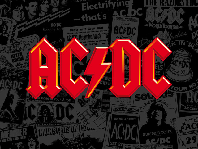 Acdc stickers red black wall free wallpaper - medium preview image