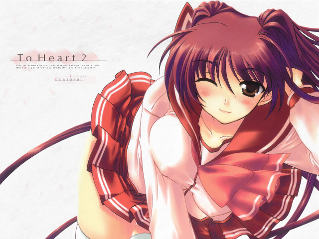 Girl cat ears bowtie school free wallpaper - medium preview image