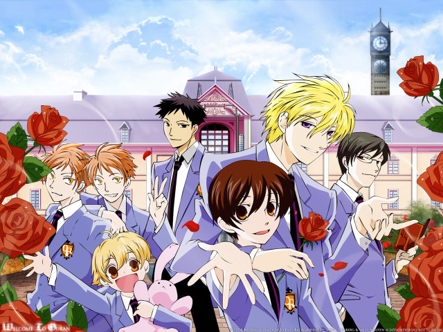 Group people building roses clocktower free wallpaper - medium preview image
