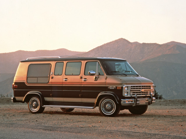 Van parked dirt road mountains free wallpaper - medium preview image