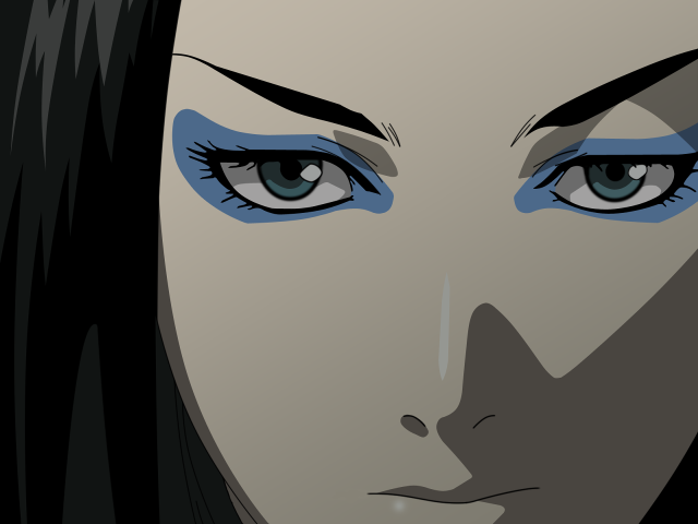 Gothic portrait black hair blue #3 free wallpaper for desktop - medium preview image