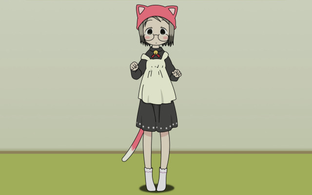 Cartoon cat hood portrait kawaii free wallpaper - medium preview image