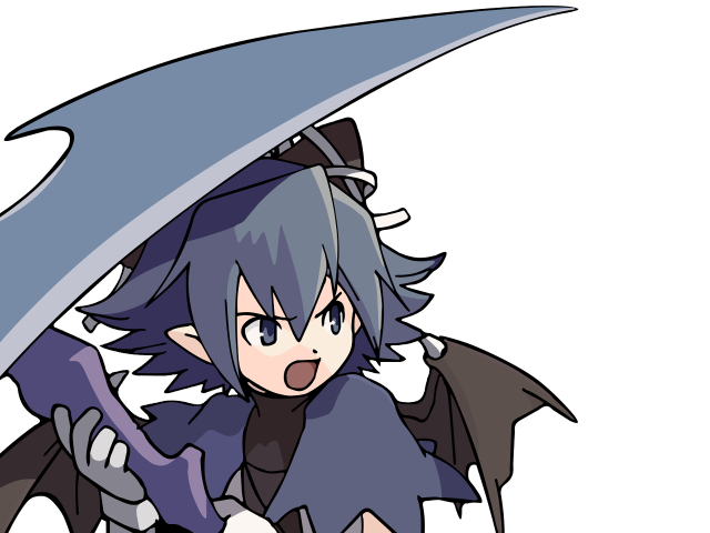 Cartoon demon wings knife sword free wallpaper - medium preview image