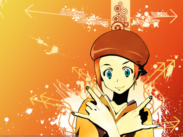 Cartoon character hat peace sign #2 free wallpaper - medium preview image