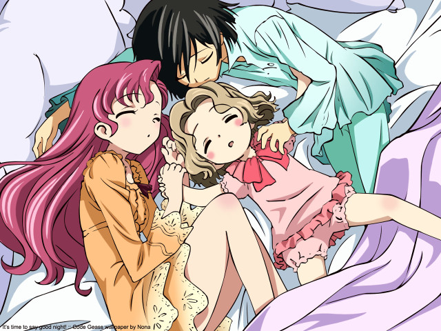 Bedtime cuddle rayonism kikukawa screenshot free wallpaper - medium preview image