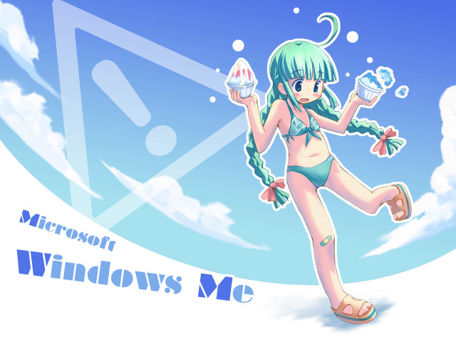 Girl bikini cupcake sky windows free wallpaper - medium preview image