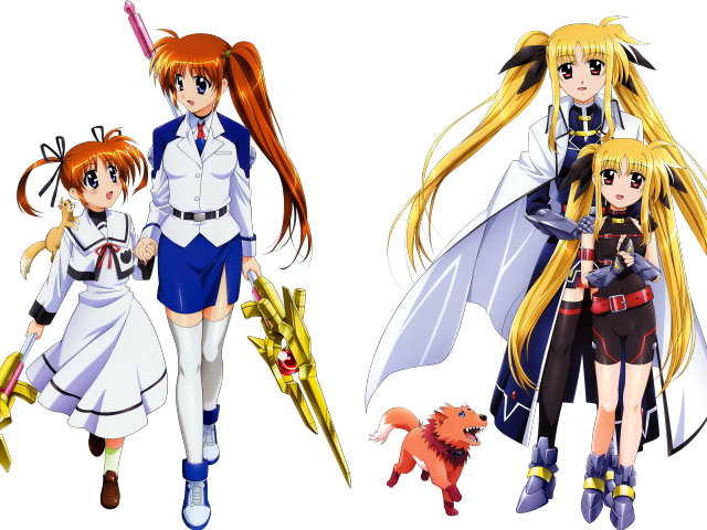Anime characters swords dog military free wallpaper - medium preview image