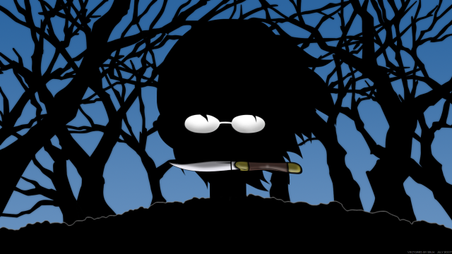 Person knife tree blue sky free wallpaper - medium preview image