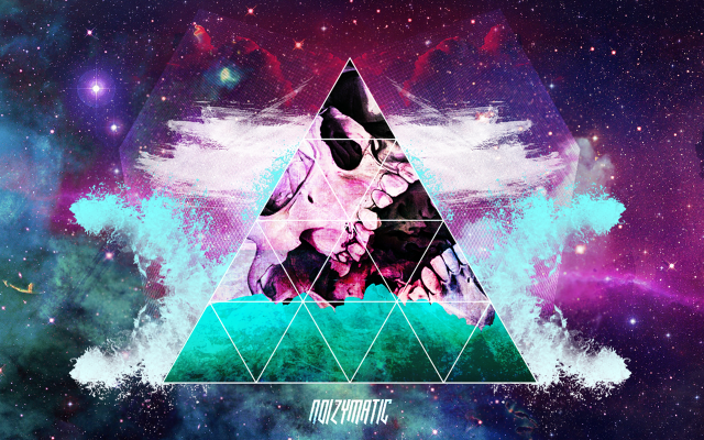 Triangle horse space stars clouds free wallpaper - medium preview image