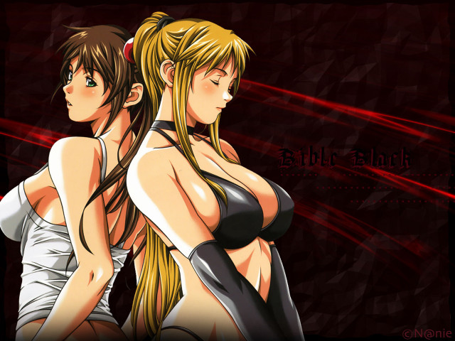 Anime girls long hair gothic free wallpaper for desktop - medium preview image
