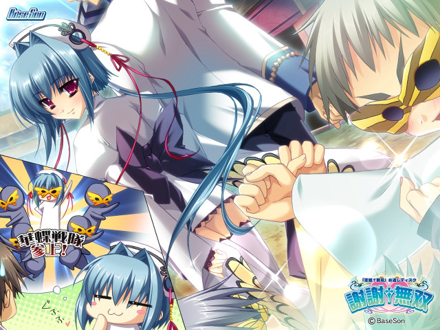 Anime bluehair glasses aliceprin rayonism free wallpaper - medium preview image