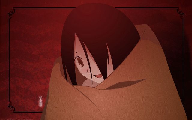 Woman blanket red room anime free wallpaper - medium preview image