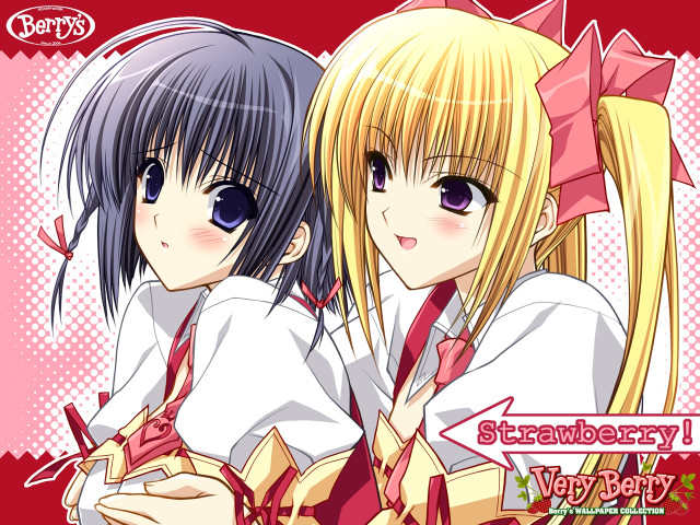 Anime girls longhair ties schooluniform free wallpaper - medium preview image