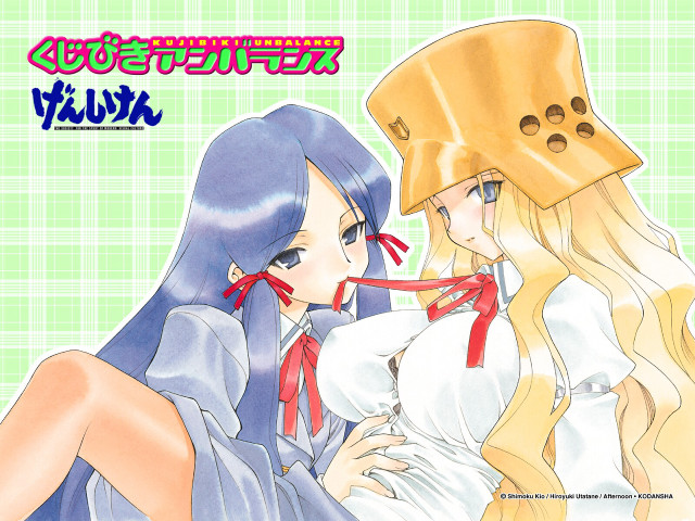 Yuri two women blonde blue free wallpaper - medium preview image