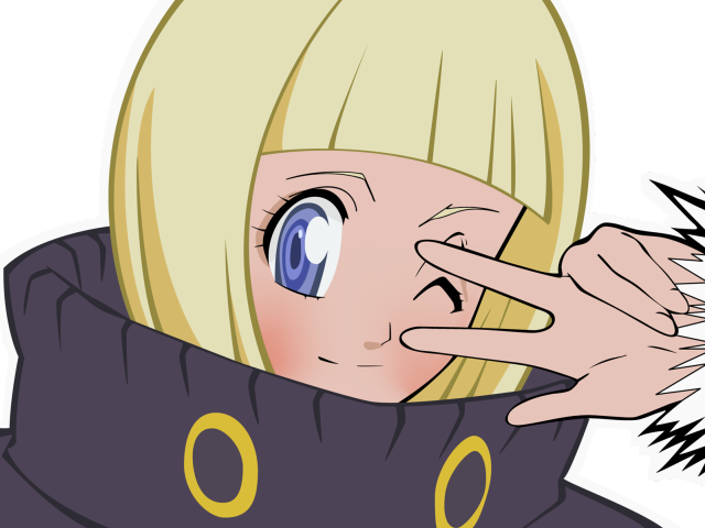 Blonde woman blue eyes scarf free wallpaper - medium preview image