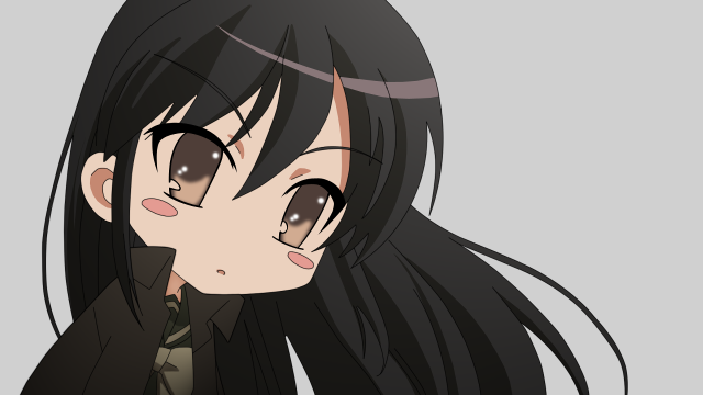 Girl black hair jacket blush free wallpaper - medium preview image