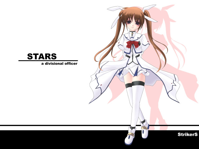 Girl white dress bow stars free wallpaper - medium preview image