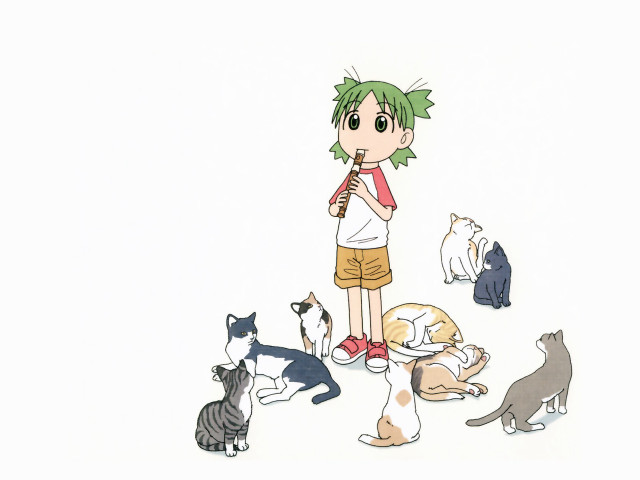 Girl cats kittens aya goda free wallpaper - medium preview image
