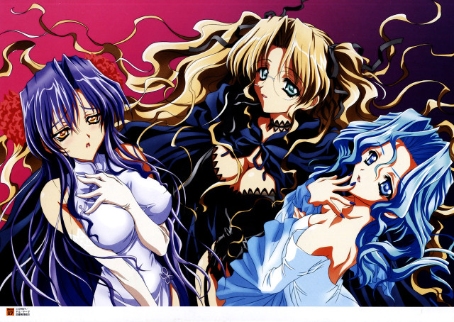 Anime girls blue eyes long #5 free wallpaper - medium preview image