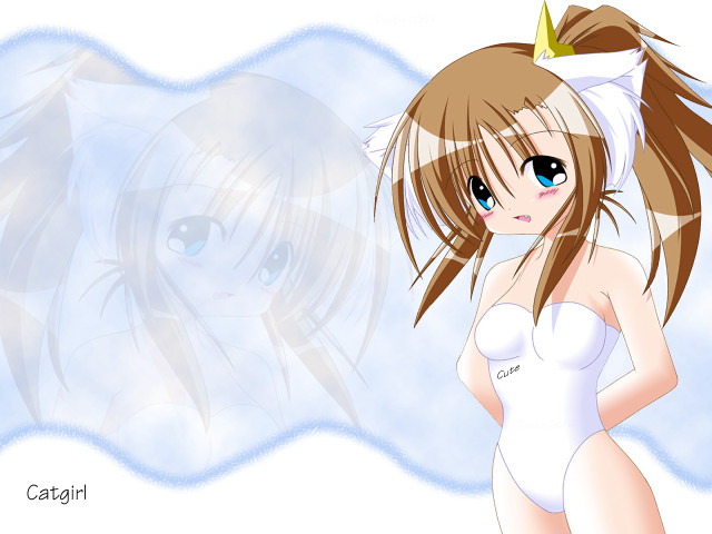 Cartoon girl white dress crown free wallpaper - medium preview image