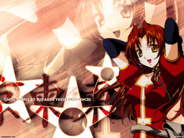 Eizan kikukawa red hair star free wallpaper - medium preview image